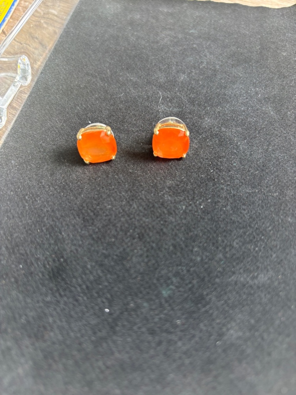 kate spade pink Square Stud Earrings
